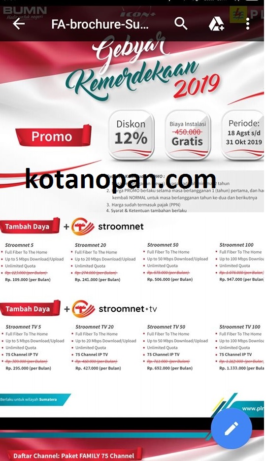 Cara daftar Internet Stroomnet dan Stroomnet TV dari PLN selagi Promo
