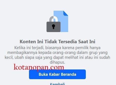 Grup Facebook tidak tersedia di Indonesia 2