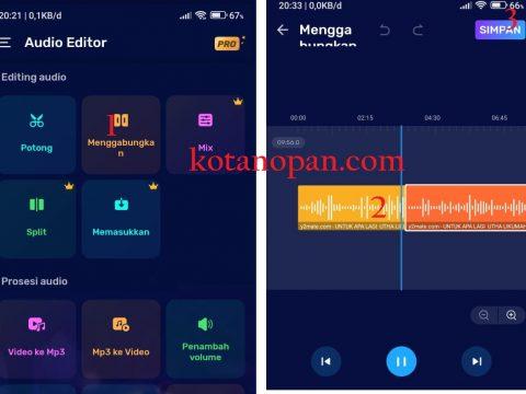 Aplikasi Pemotong MP3 Terbaik Audio Editor cara mengabungkan file Mp3