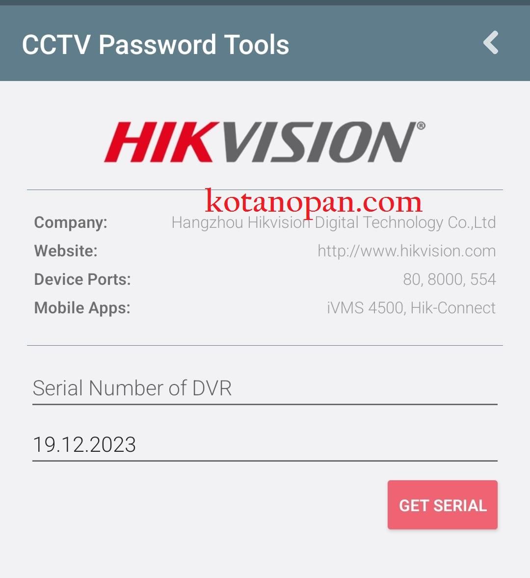Cara reset cctv dvr Anyvision Dahua Hikvision dan Merk China