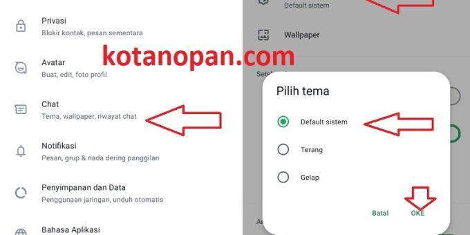 Cara Aktifkan Mode Gelap di WhatsApp Atau Dark Mode WA Android