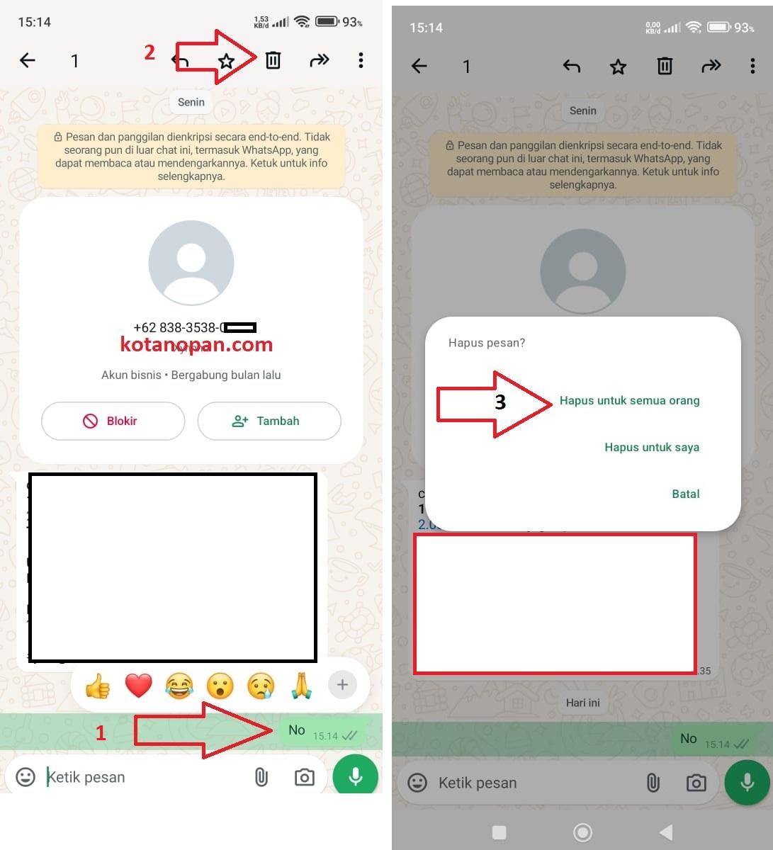 Cara Menghapus Pesan di WhatsApp Salah Ketik atau Salah Kirim