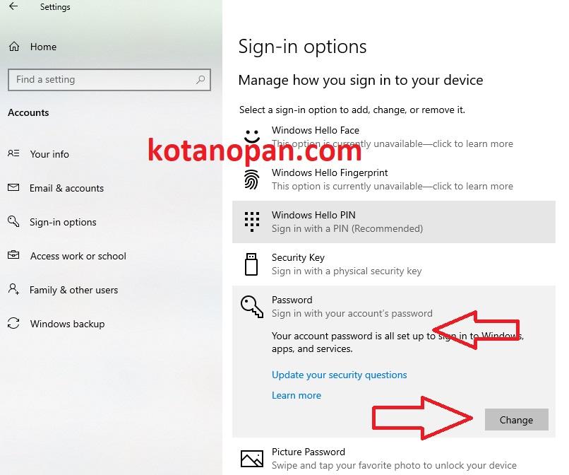 Cara Merubah Password di Windows 10 Dan Windows 11 Terbaru