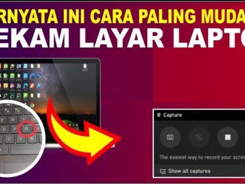 rekam layar laptop dengan mudah